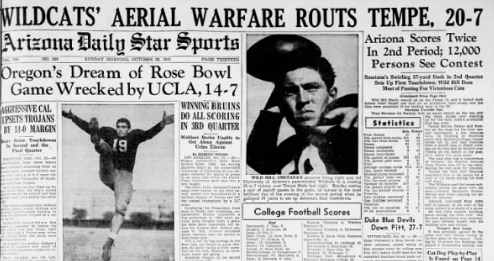 Arizona beats Arizona State in 1941