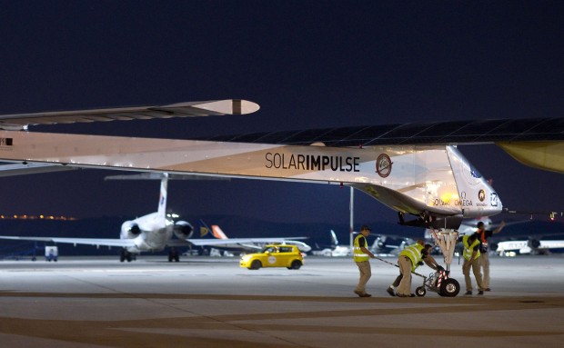 Solar plane begins prep for global flight    