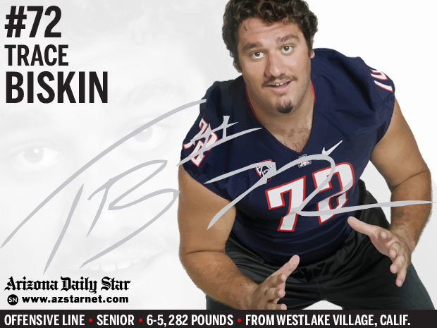University of Arizona Wildcats lineman Trace Biskin