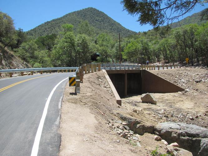 New bridge in Madera Canyon