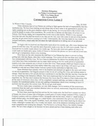 May 20 letter from La Palma