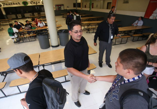 Amphi football coach Jorge Mendivil