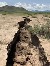 Fissures from groundwater pumping close two more Cochise County roads