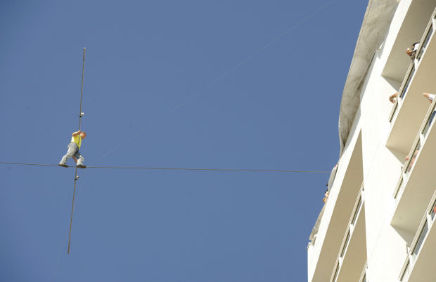 High wire walk