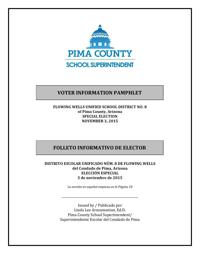 Flowing Wells Unified School District Voter Pamphlet 2015