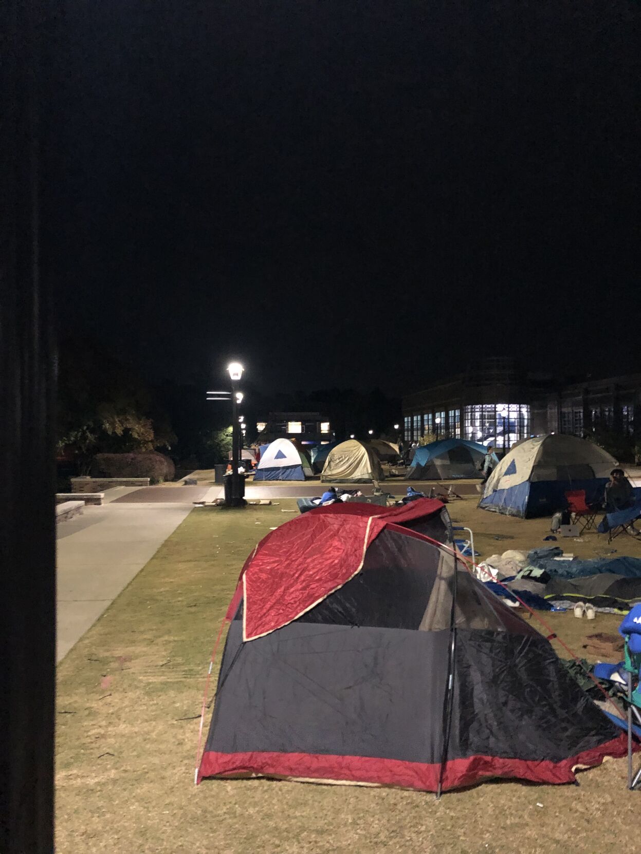Staking out their spots at Duke