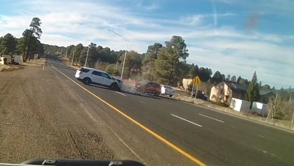 Arizona state trooper's head-on collision with wrong way driver