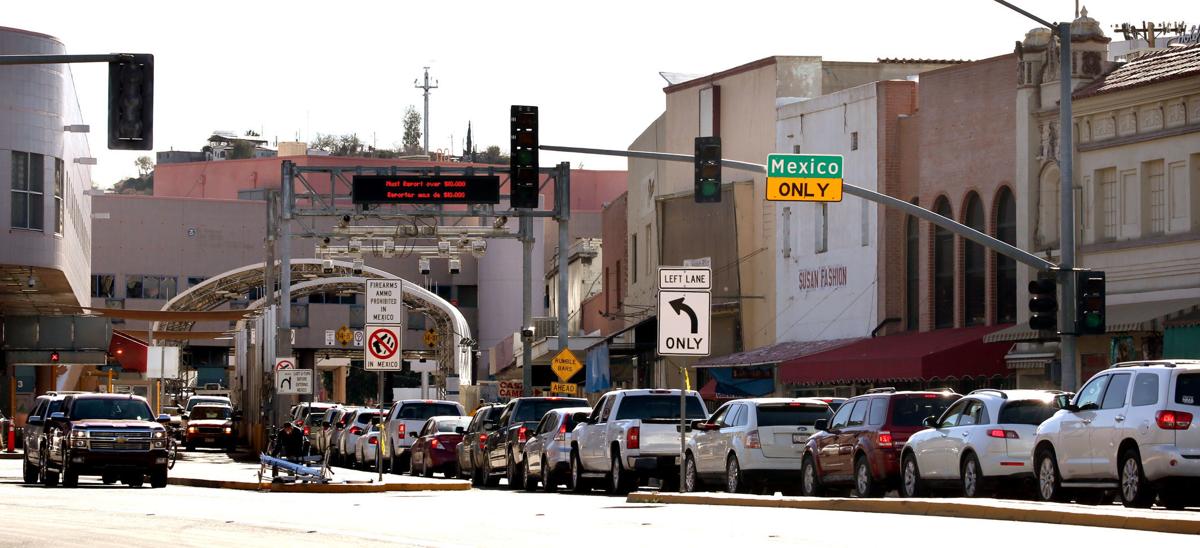 Southbound traffic at DeConcini Port of Entry (LE) (copy)