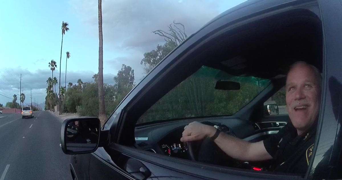 Tucson Police Chief Chris Magnus pulled over