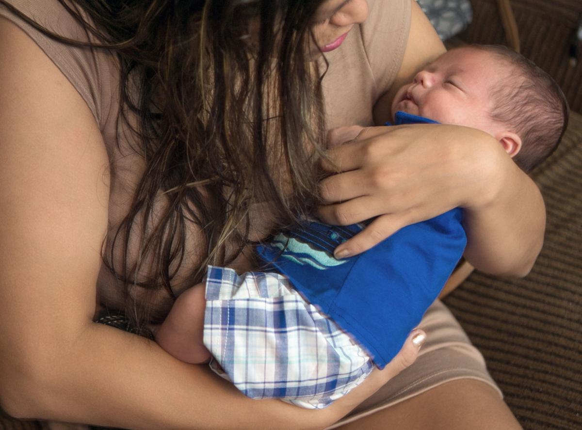 Luz Rangel  and baby