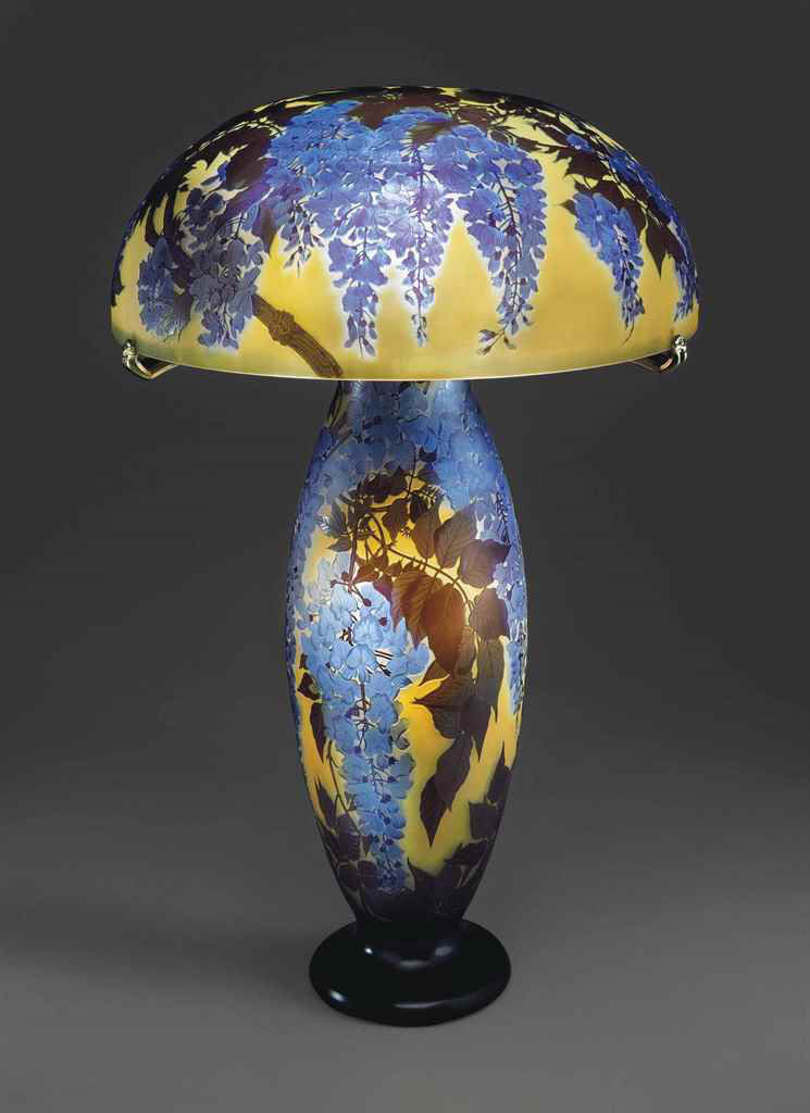 Sale of intricately decorated lamp breaks world record for Galle glass