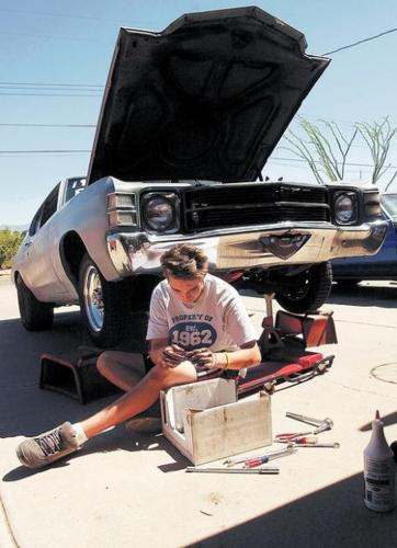 Vrooom! They're off in a cloud of smoke  