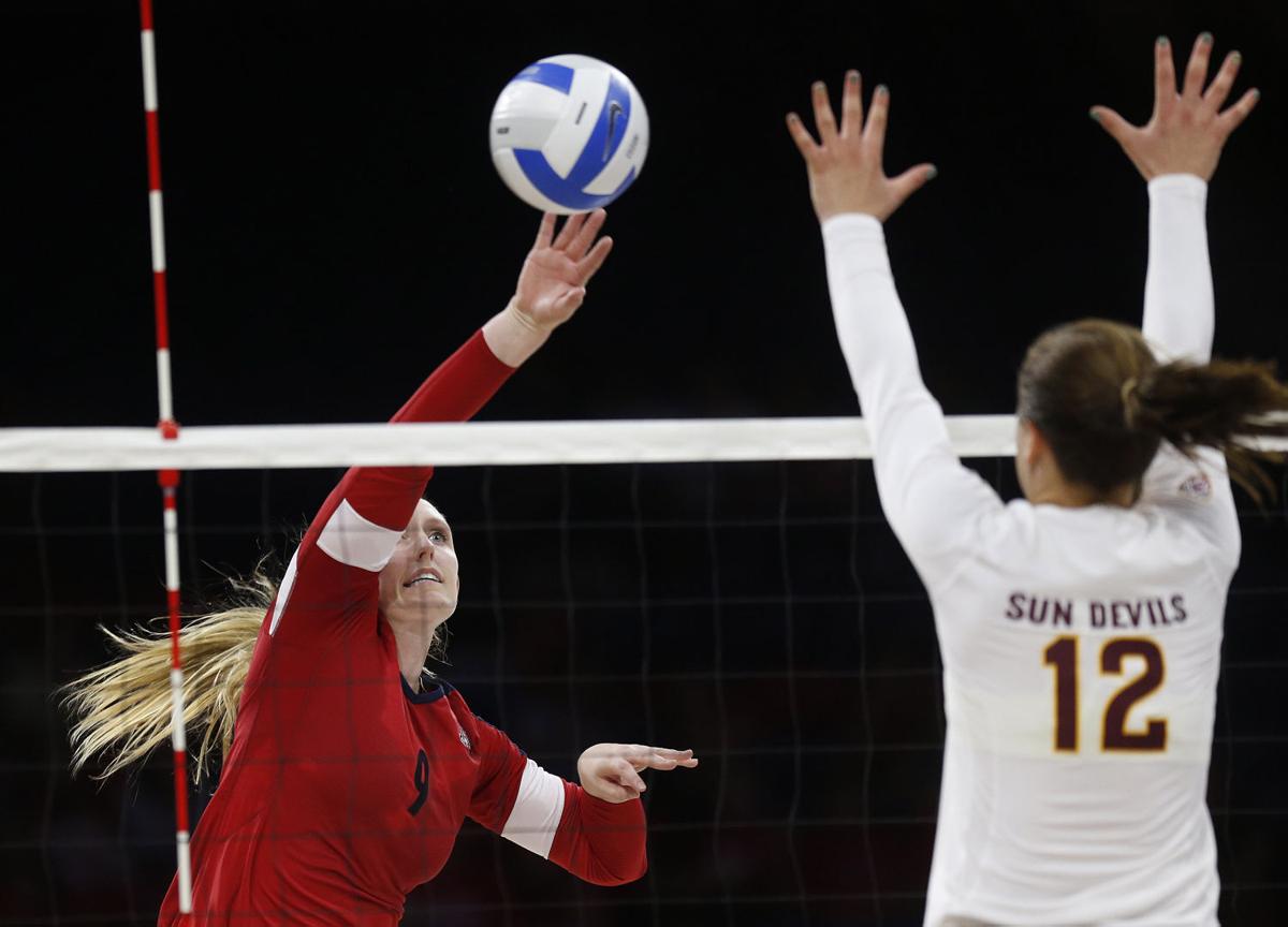 Arizona vs. Arizona State women's college volleyball