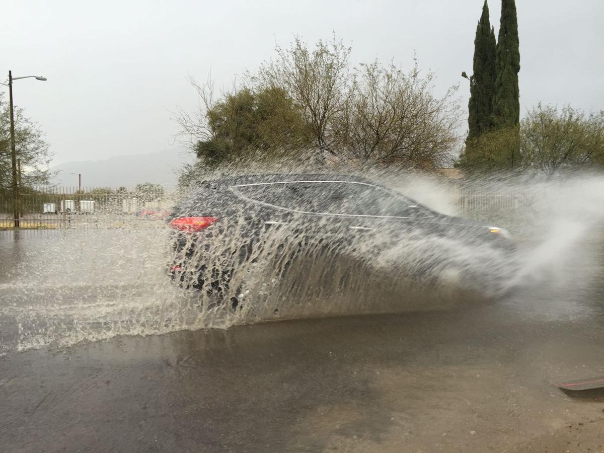 Big splash along Fort Lowell