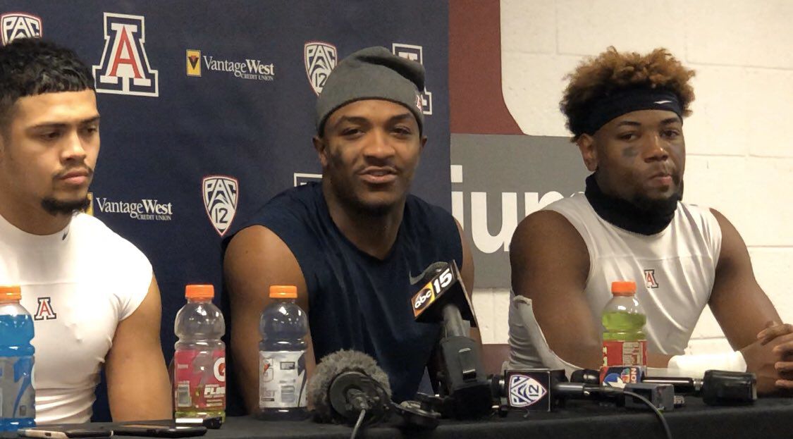 Jace Whittaker, Khalil Tate, Jamarye Joiner Arizona-ASU Territorial Cup