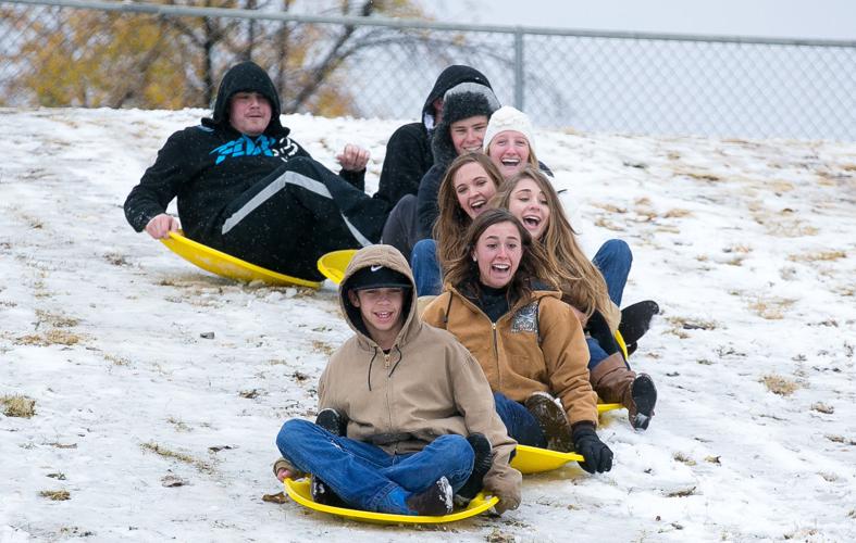 Snowfall in Arizona, California
