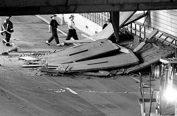12-ton Big Dig collapse kills woman in Boston  