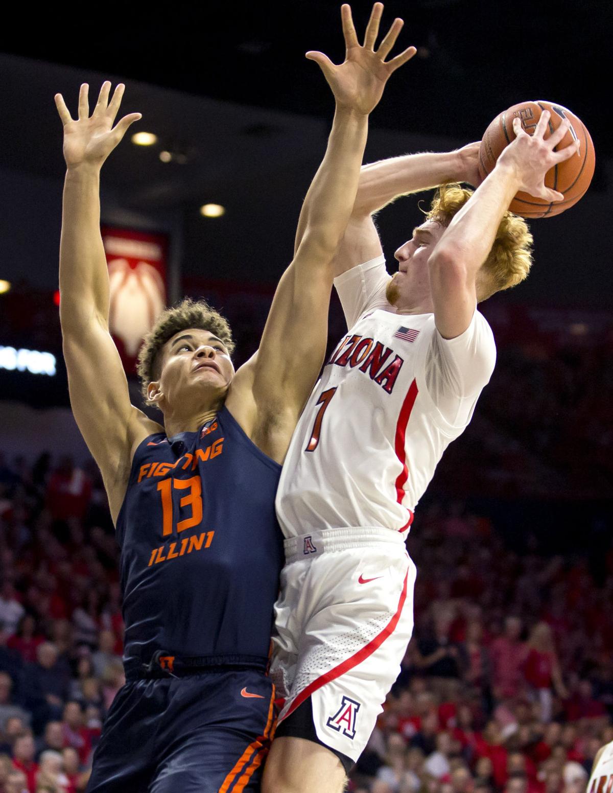 Fabulous Freshmen Lead Arizona Wildcats To 90 69 Win Over Illinois