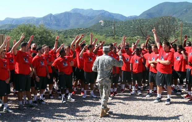 Arizona Football at Fort Huachuca