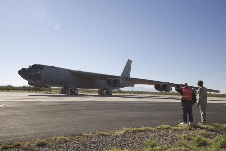 Regenerated B-52 takes flight from Boneyard
