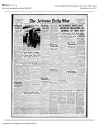Arizona Daily Star front page Jan. 9, 1950
