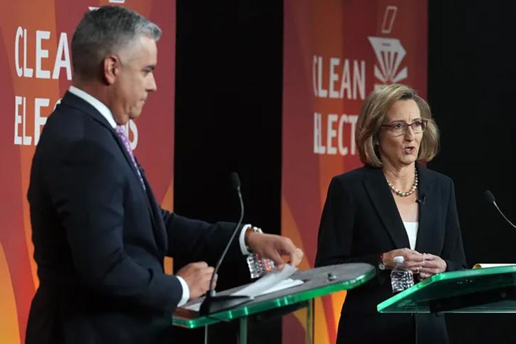 Rivals Juan Ciscomani, Kirsten Engel clash on abortion, border in debate