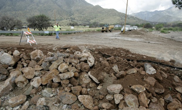 Storm whacks Cochise County; 2 swept away, but they're OK    