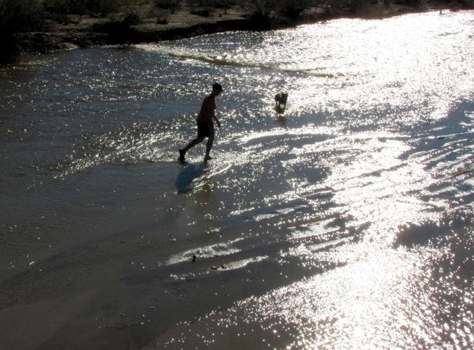 Rillito still flowing