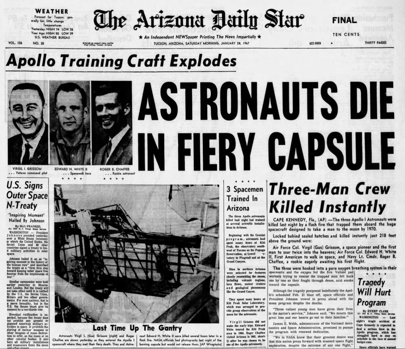 Photos: Apollo 1 Crew And Fire In 1967 | National News | Tucson.com