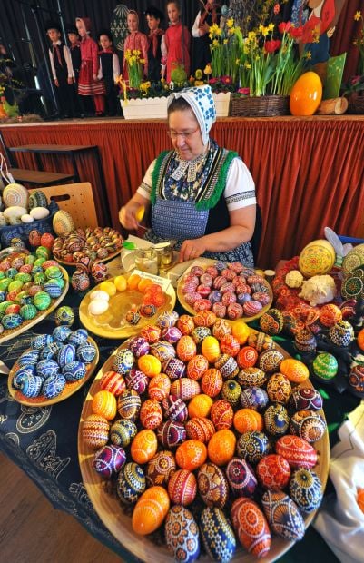 Colorful, artistic eggs