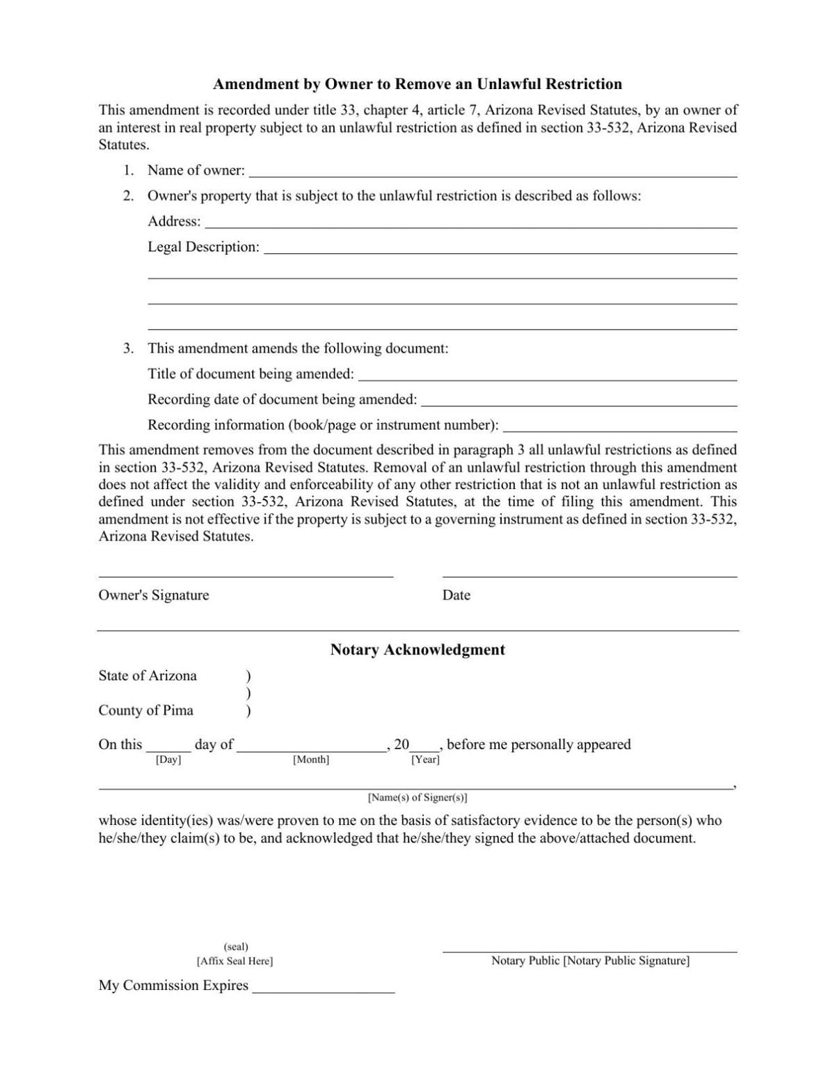 Removing unlawful restrictions