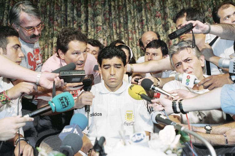 1994: Diego Maradona kicked out of World Cup after failing drug test