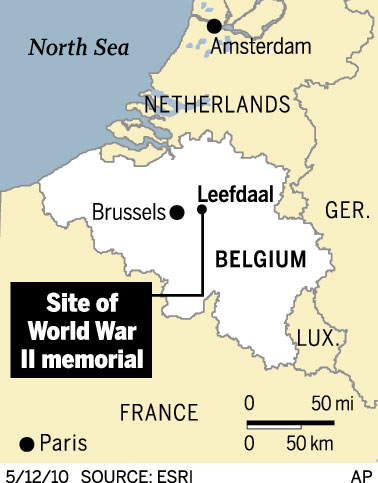 Leefdaal, Belgium: Site of World War II memorial