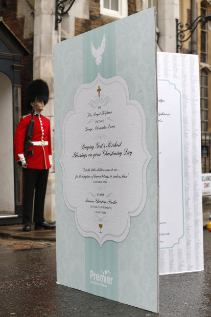 Christening of Britain's Prince George