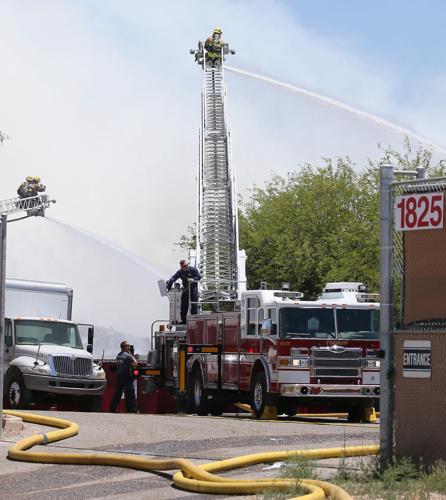 Fire at recycling plant