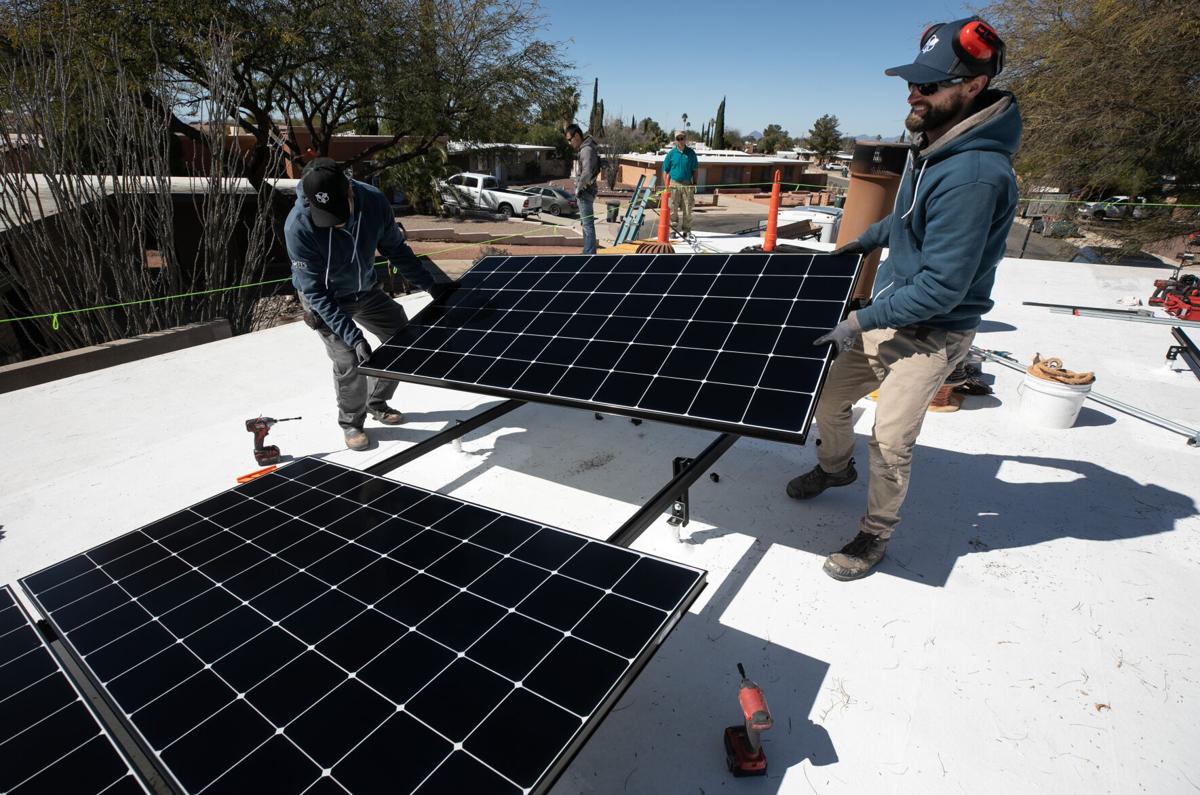 Solar panel installation