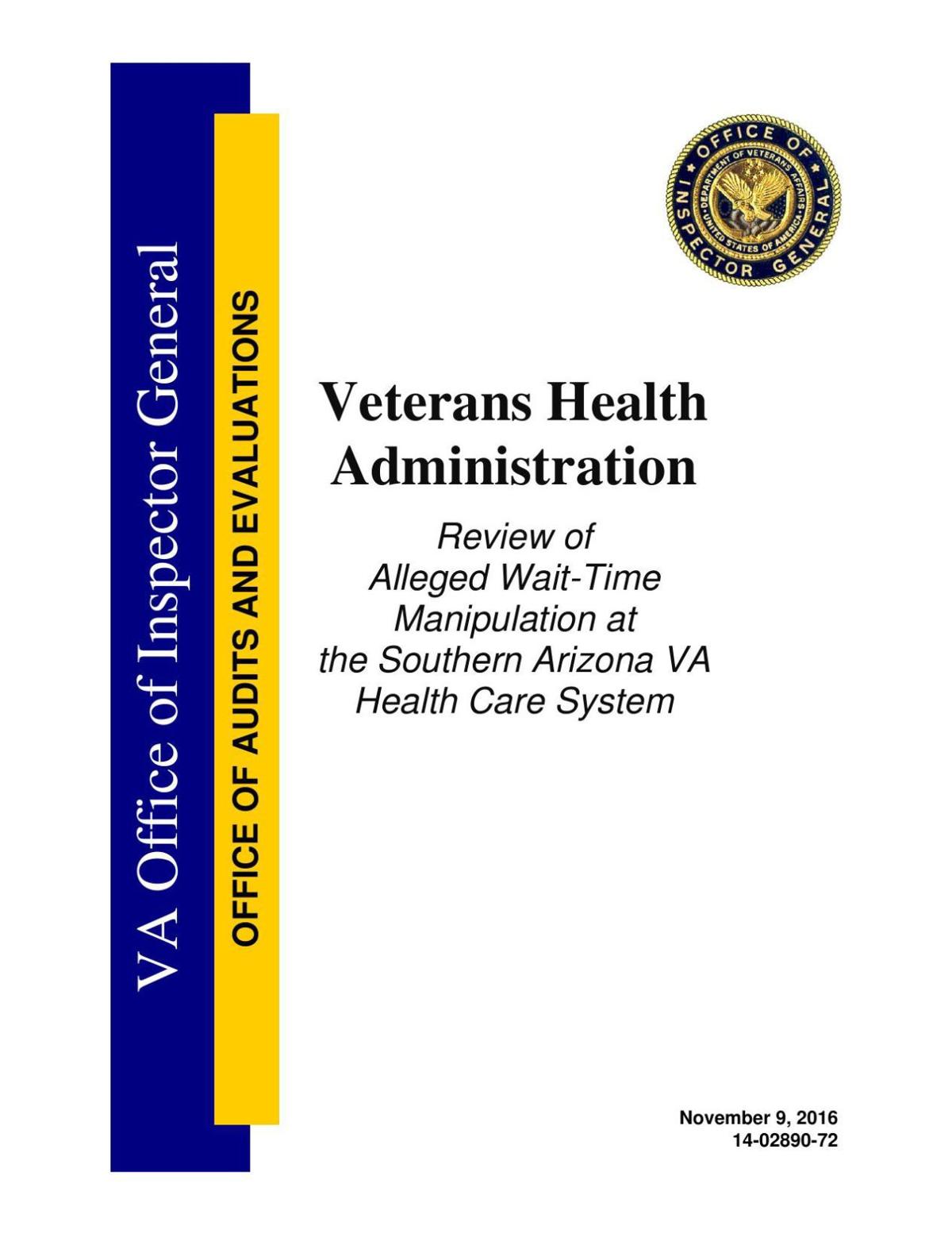 OIG report on Tucson VA