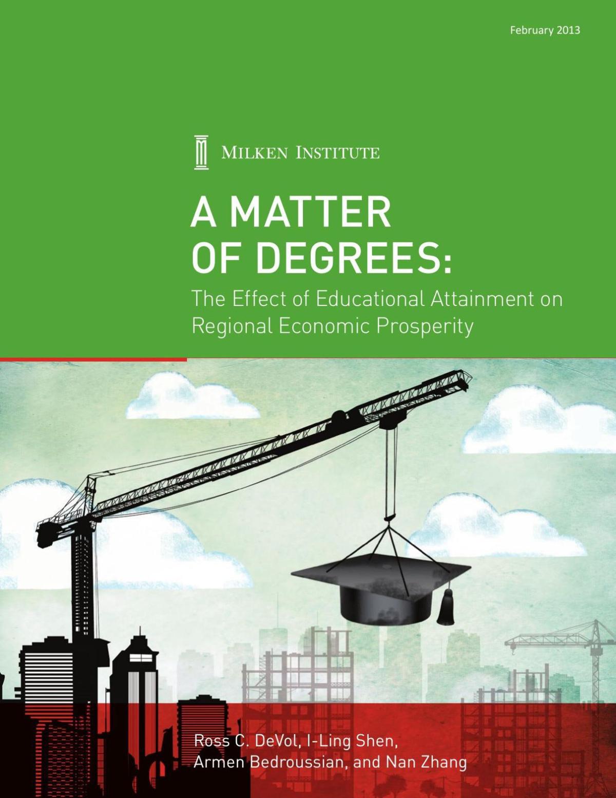A Matter of Degrees: The Effect of Educational Attainment on Regional Economic Prosperity