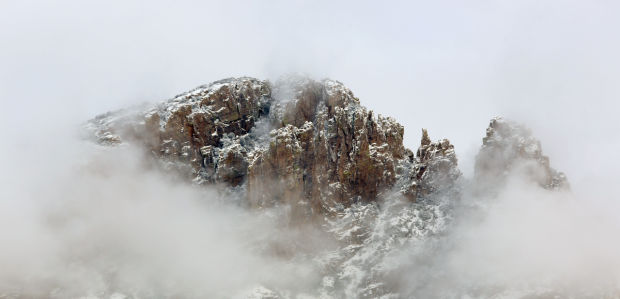 Snowfall around Tucson