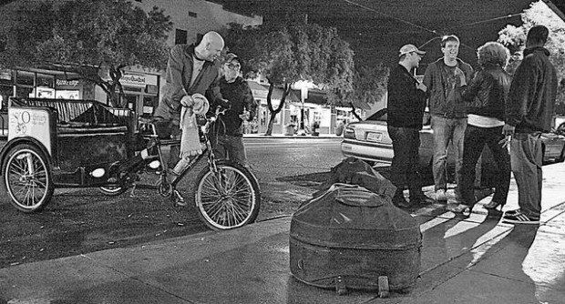 Pedaling his patrons  