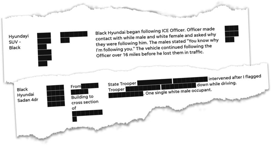 ICE secretly tracked protesters