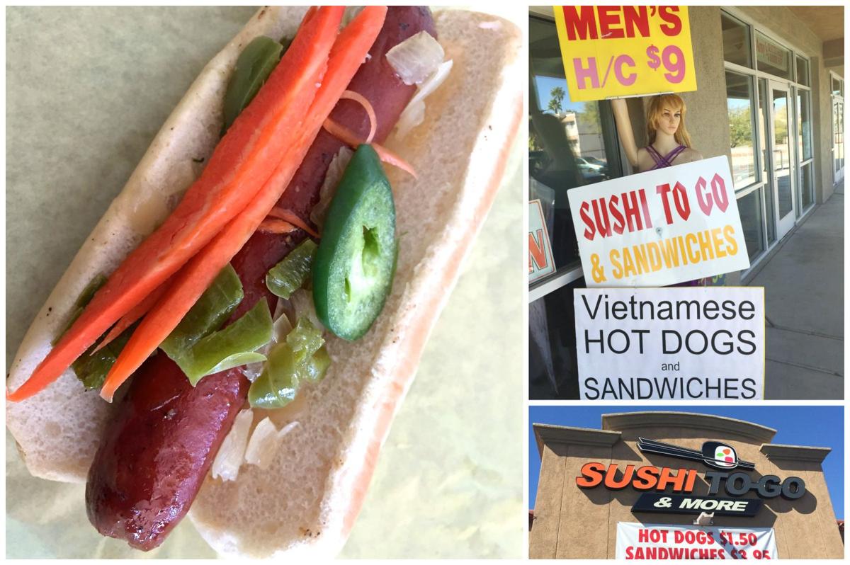Sushi to-go Vietnamese hot dog