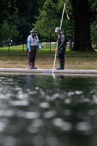 Renovations on the Lincoln Memorial Reflecting Pool
