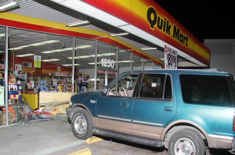 DUI suspect crashes into convenience store