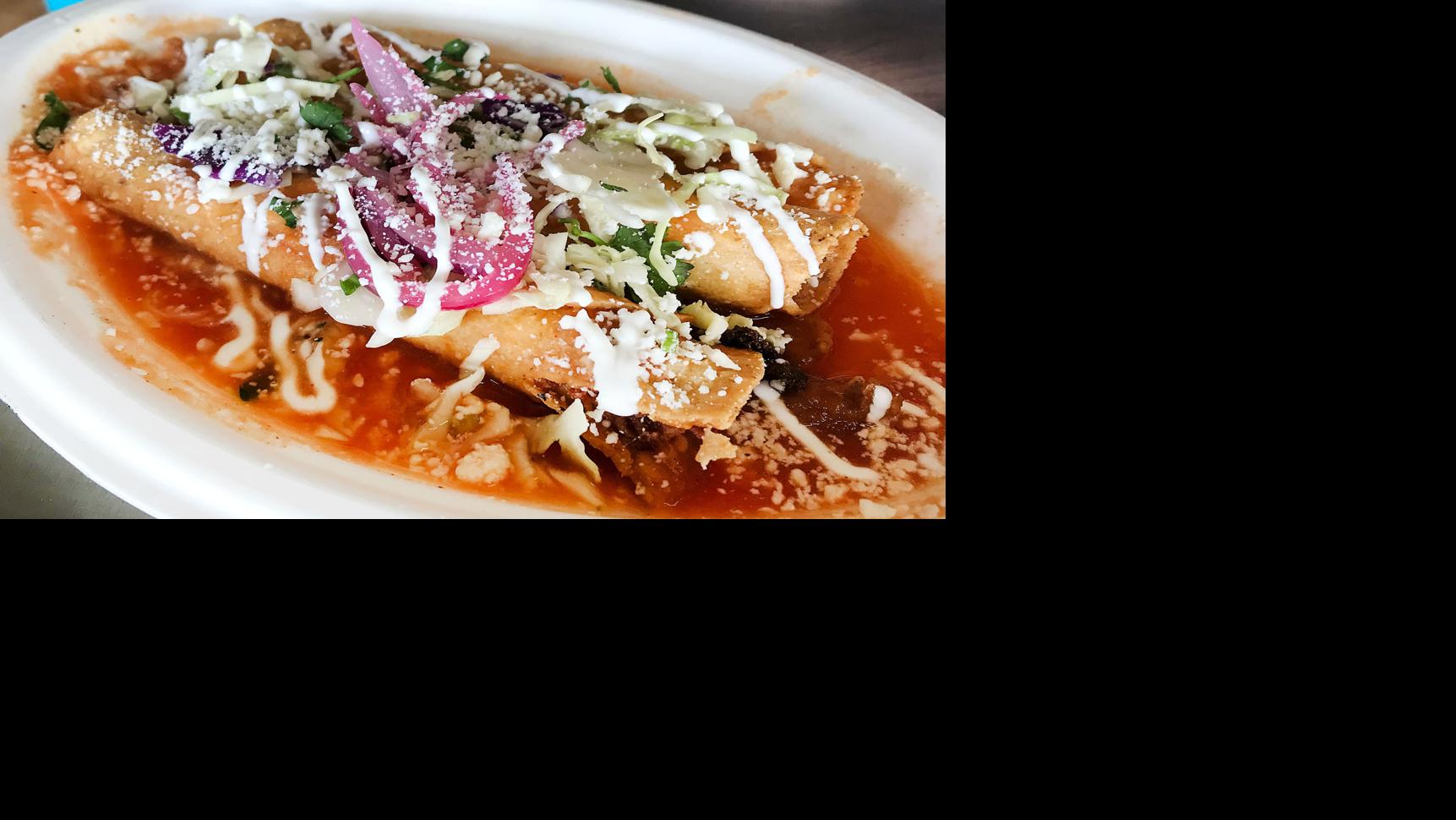 This restaurant makes gourmet taquitos and concha ice cream sandwiches