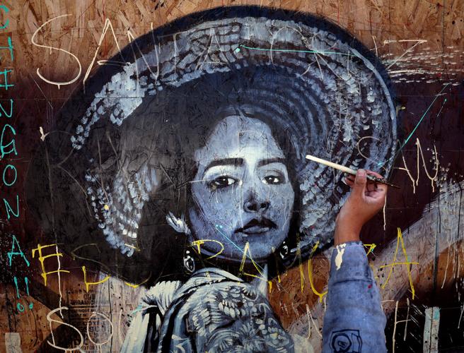 Temporary downtown Tucson artwork nearly complete