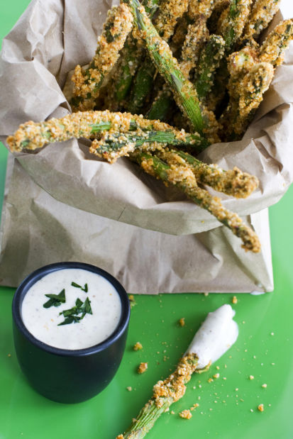 Broccoli, asparagus get crusty treatment    