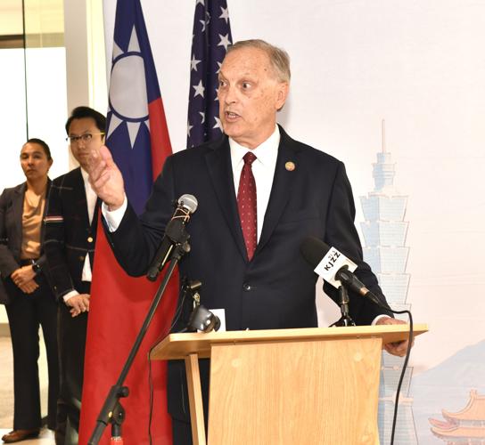 Hobbs, Biggs exchange barbs at AZ opening of Taiwan trade office