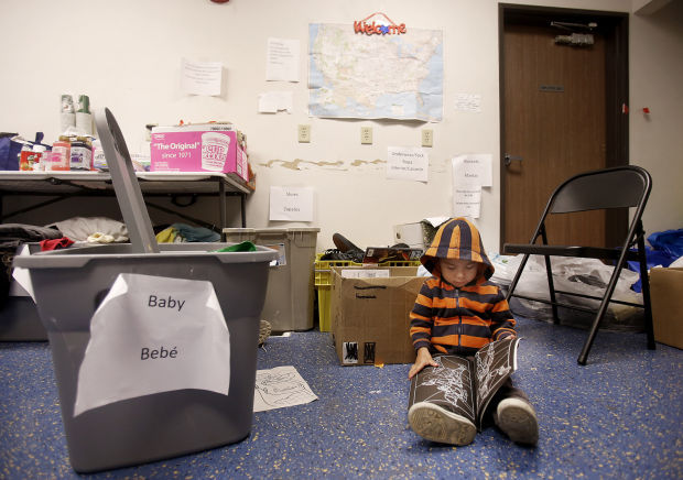 Guatemalan migrants at Greyhound Lines