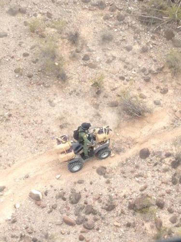 Border Patrol agent on ATV